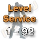 Level Service 1 to 92 (Unskilled Character)