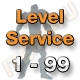 Level Service 1 bis 99 (Ungeskillter Charakter)
