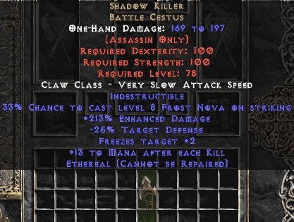 Shadow Killer - Ethereal - 210%+ ED