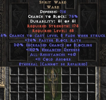 Spirit Ward - Ethereal - 30/40/11/180 - Perfect