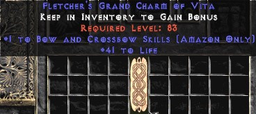 Amazon Bow & Crossbow Skills w/ 41-44 Life GC