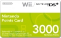 Nintendo Wii & DSi 3000 Points Card